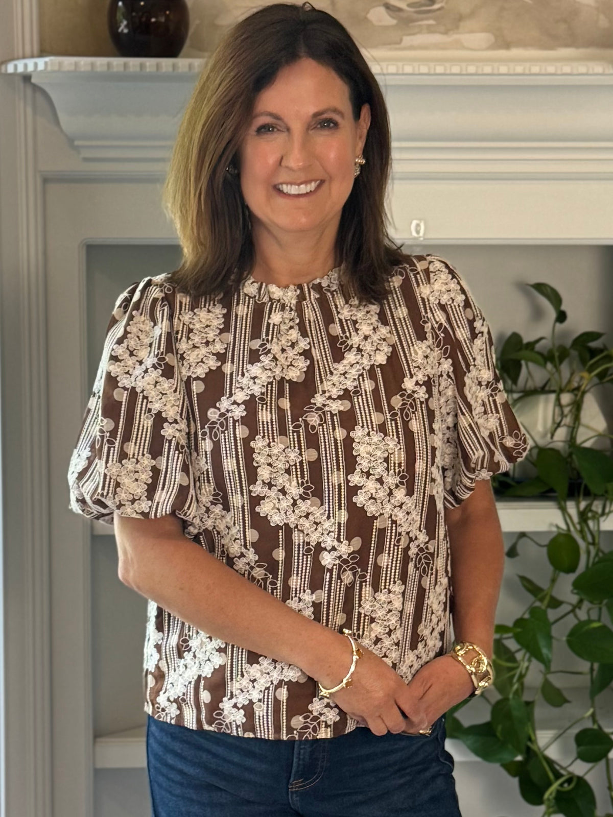 Floral Story Embroidered Top