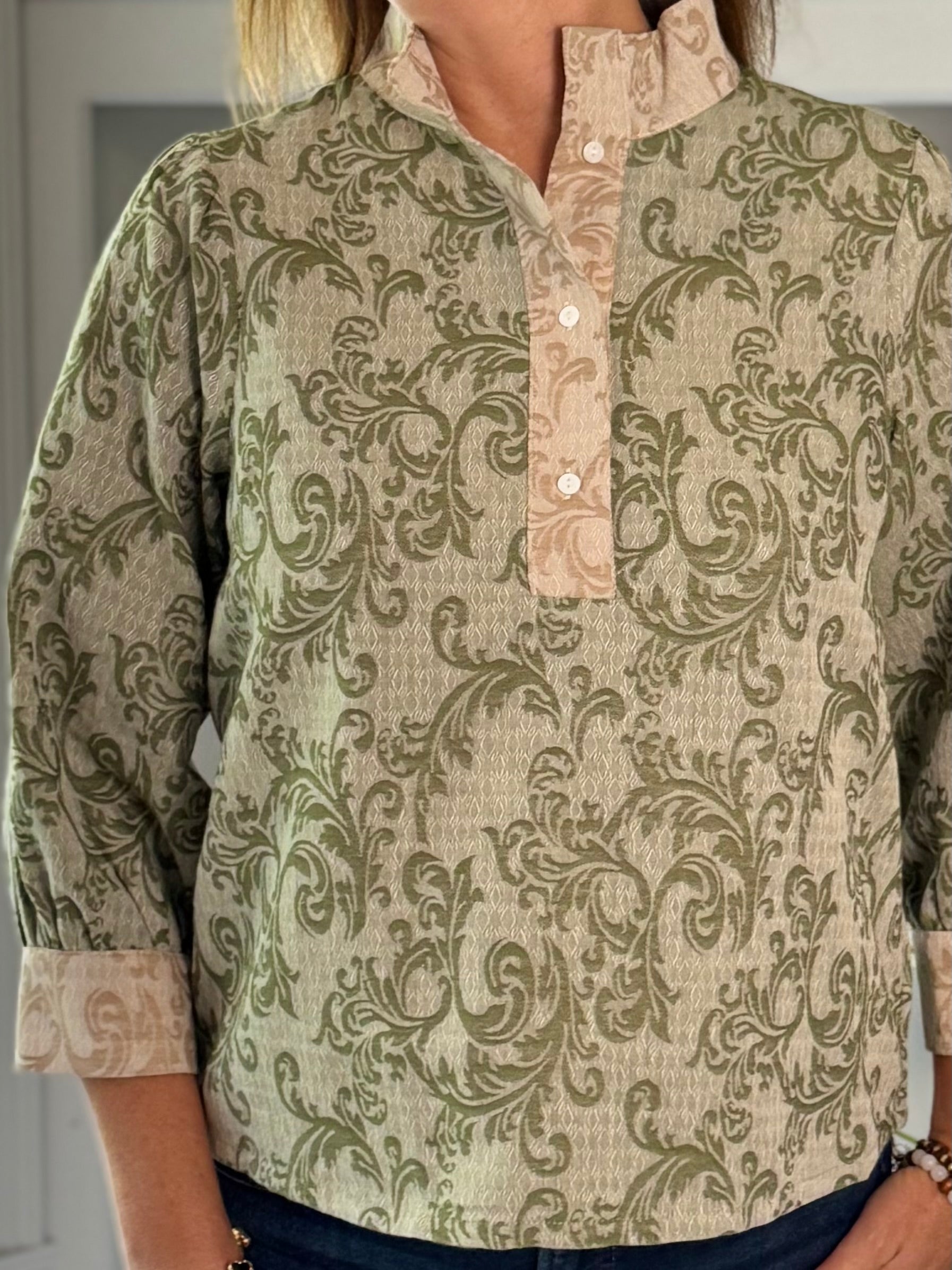 Sage Advice Paisley Top