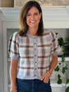Fall for Plaid Knit Top