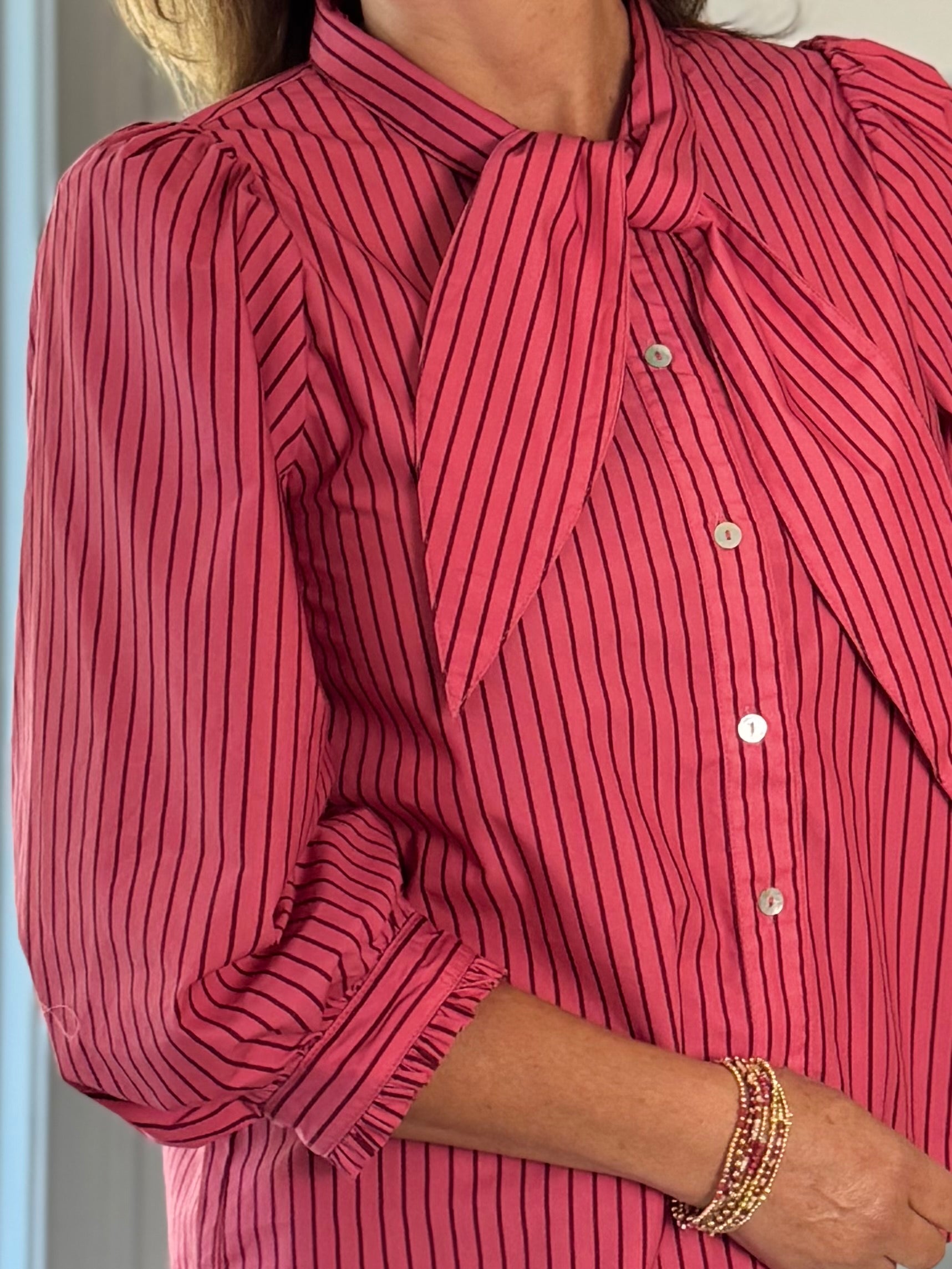 Lovely Stripes Tie Top