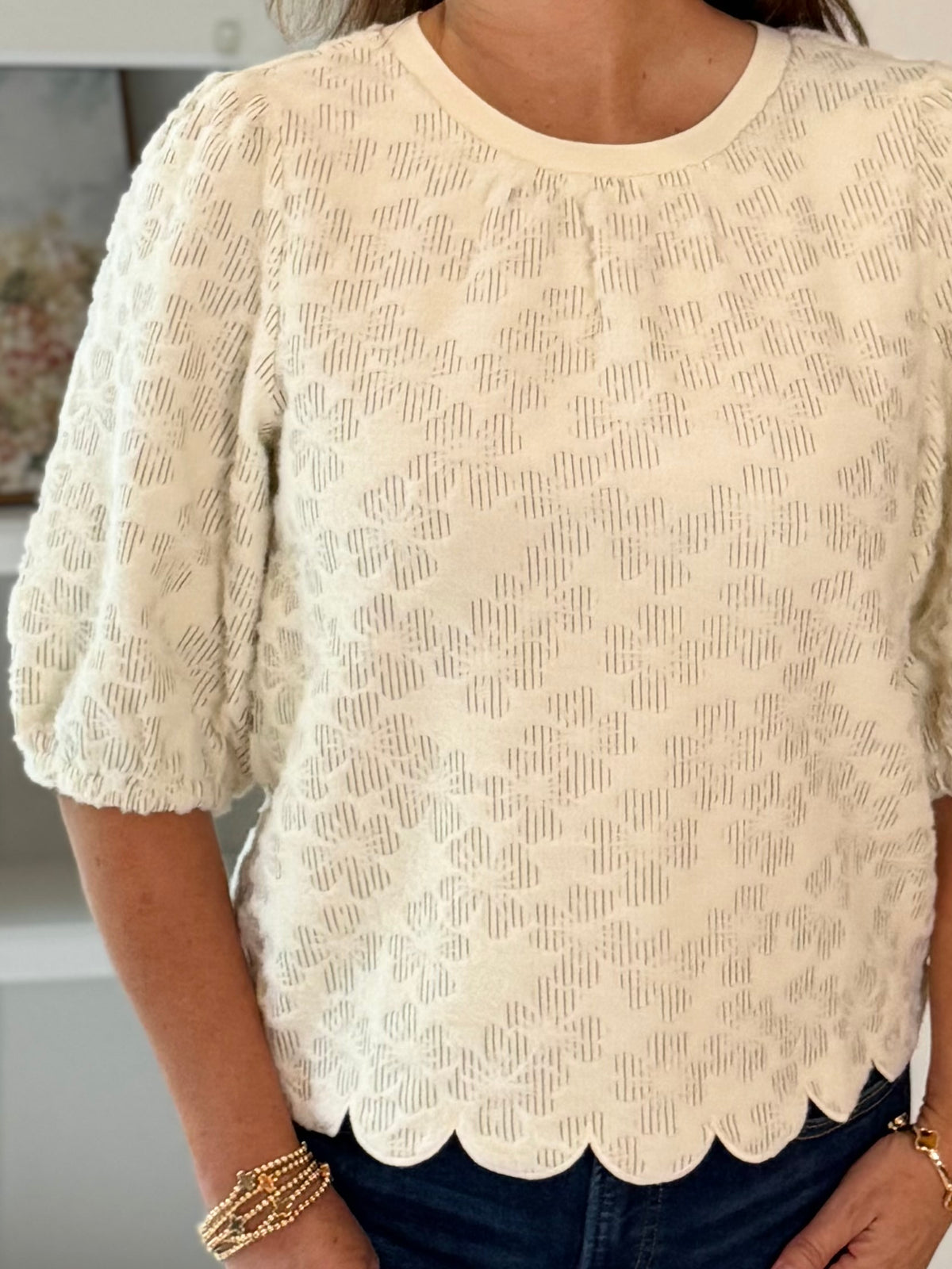 Pretty From Every Angle Textured Top