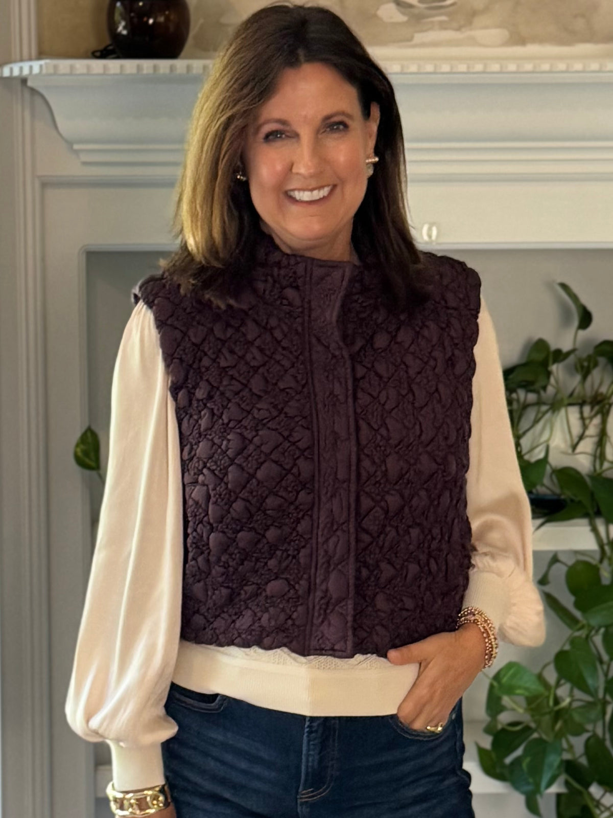 Current Air Luxe Layer Quilted Puffer Vest