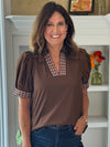 Tweed Trim Top