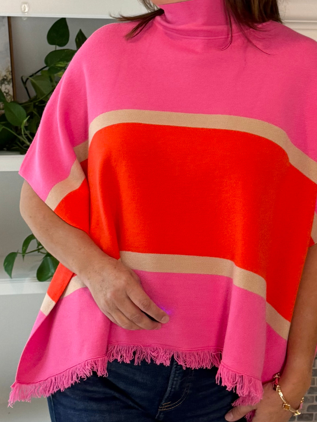 THML Happy Together Poncho - Pink