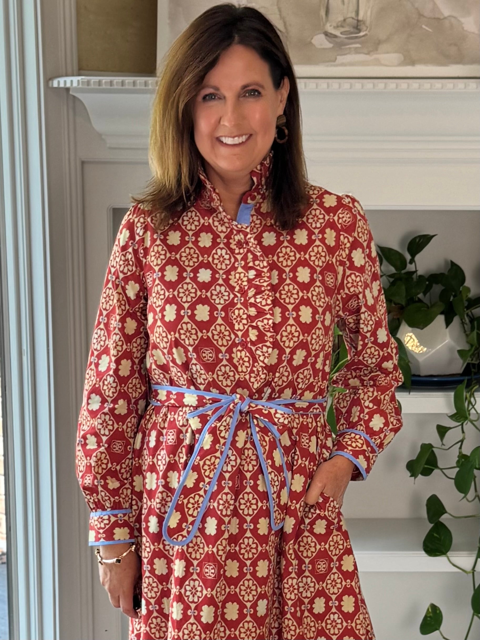 Season to Remember Print Midi Dress