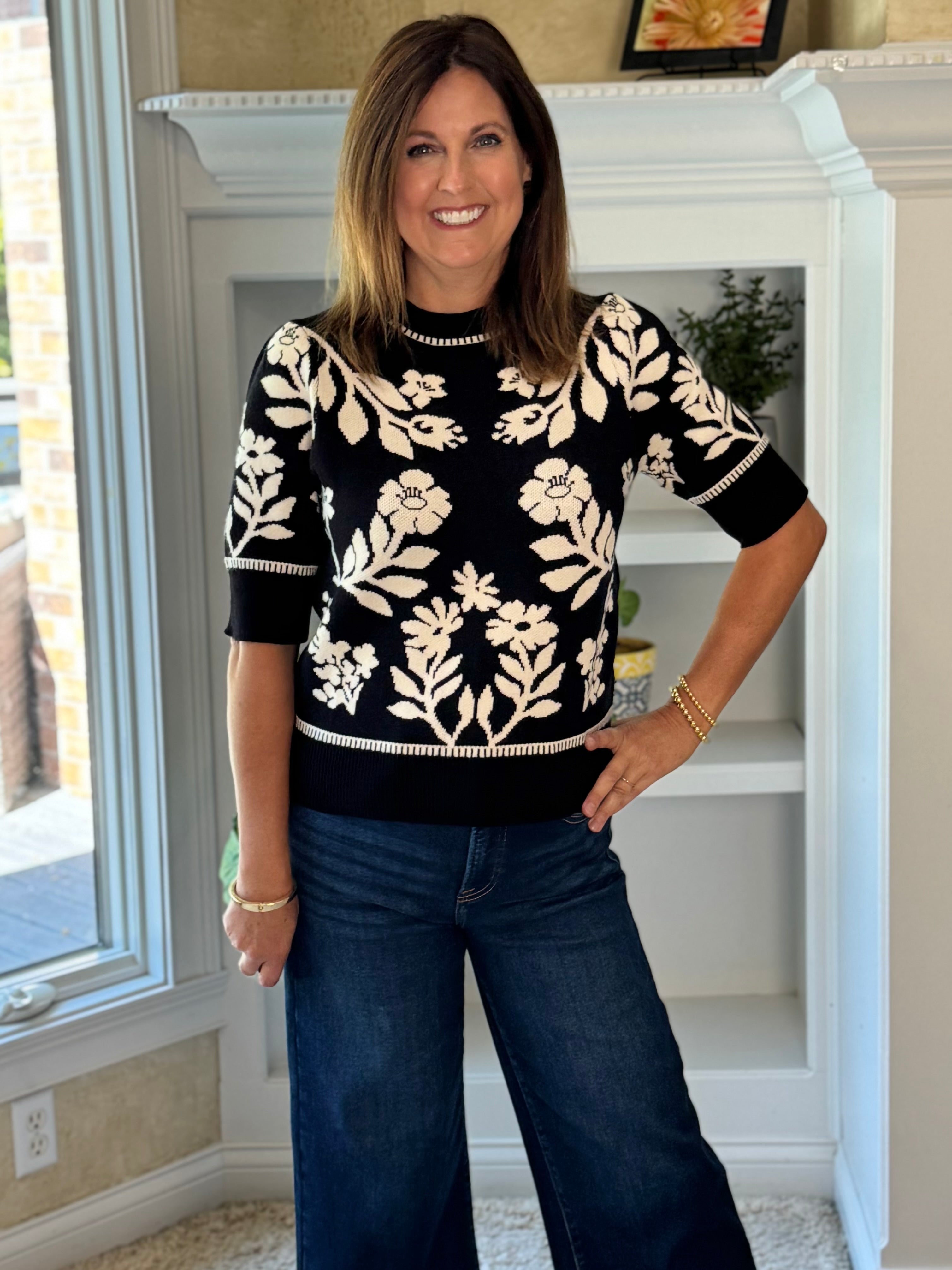THML Twilight Floral Sweater