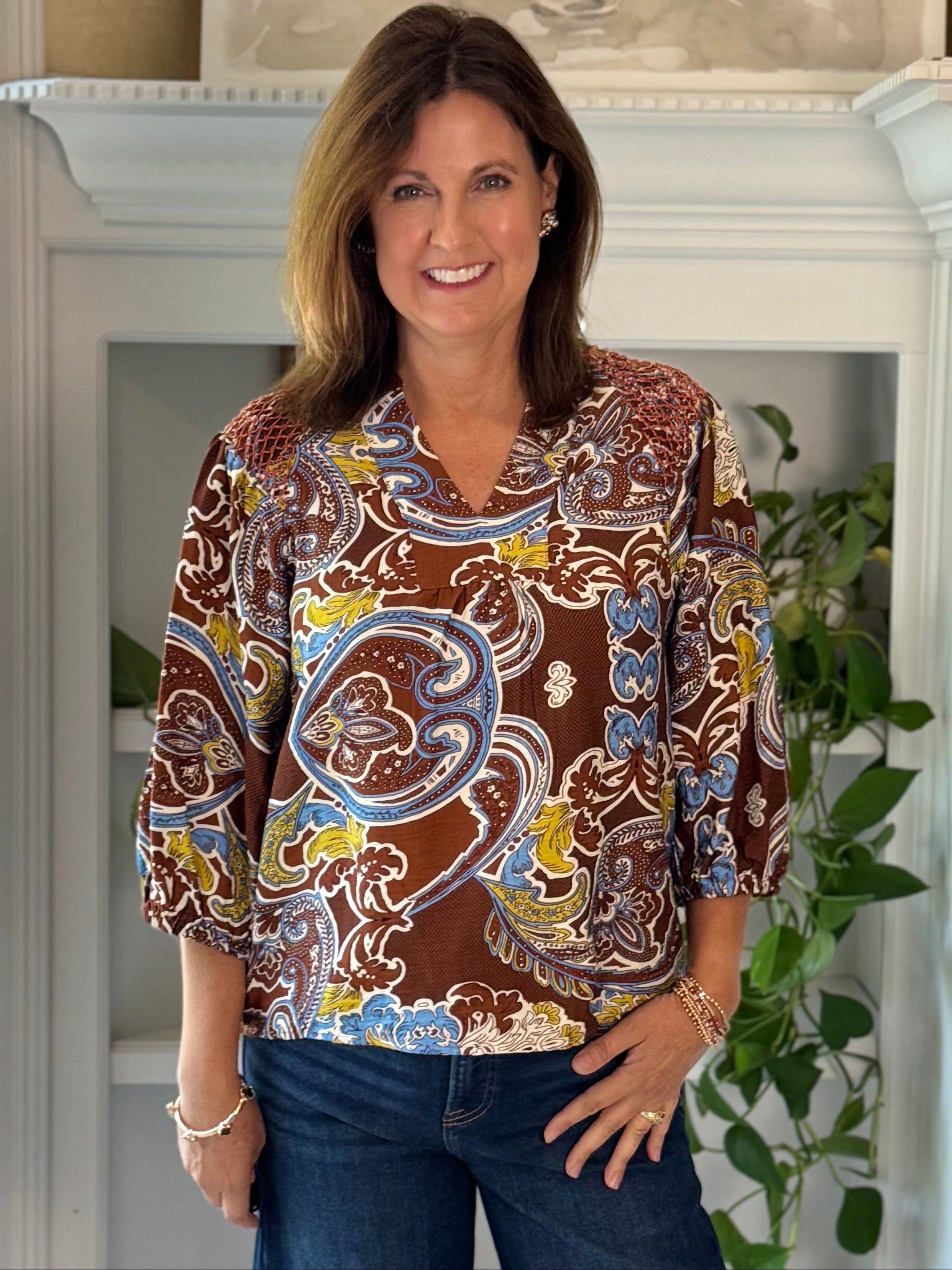 Paisley Please Print Top
