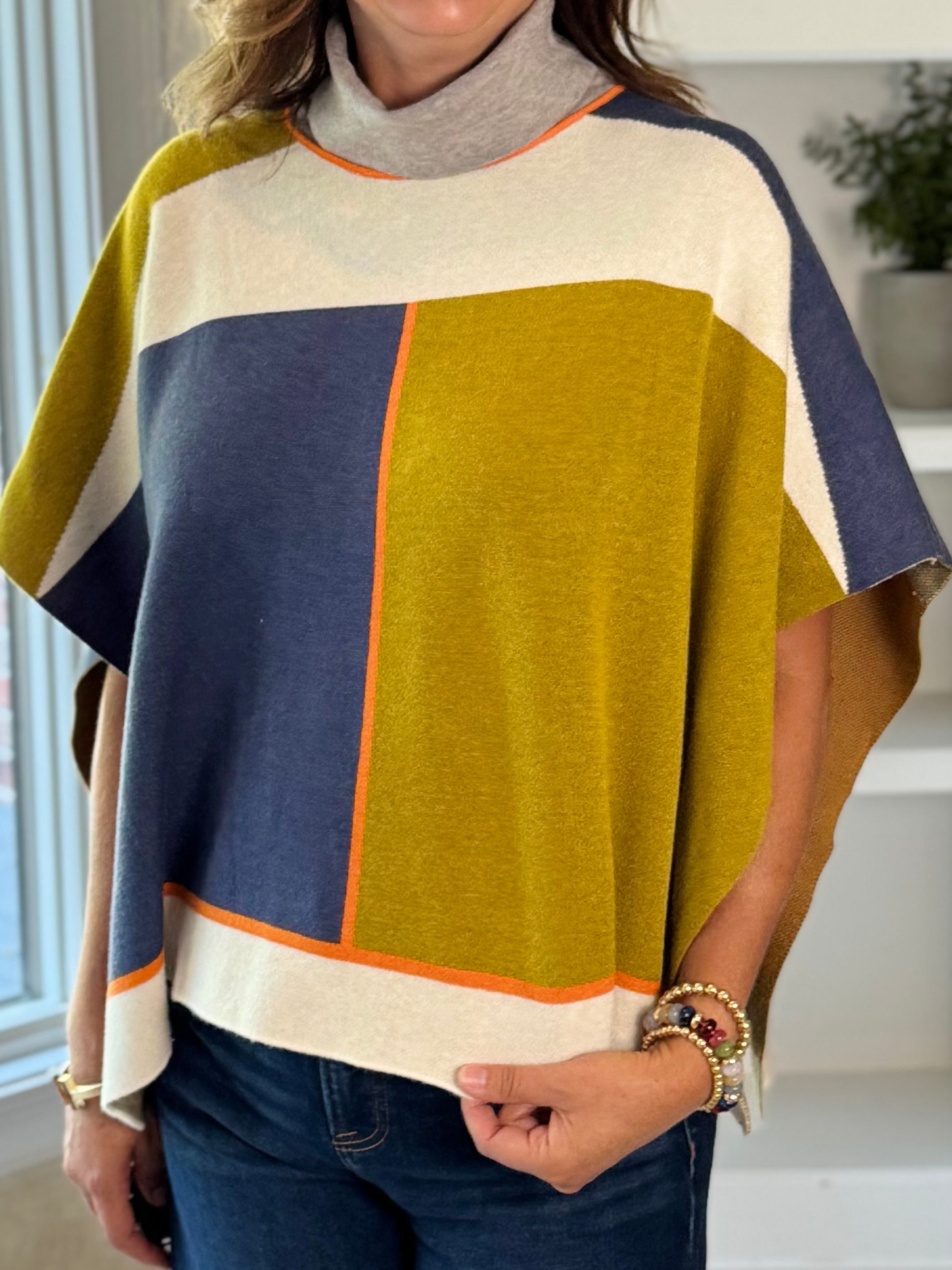THML Colorblock Breeze Poncho