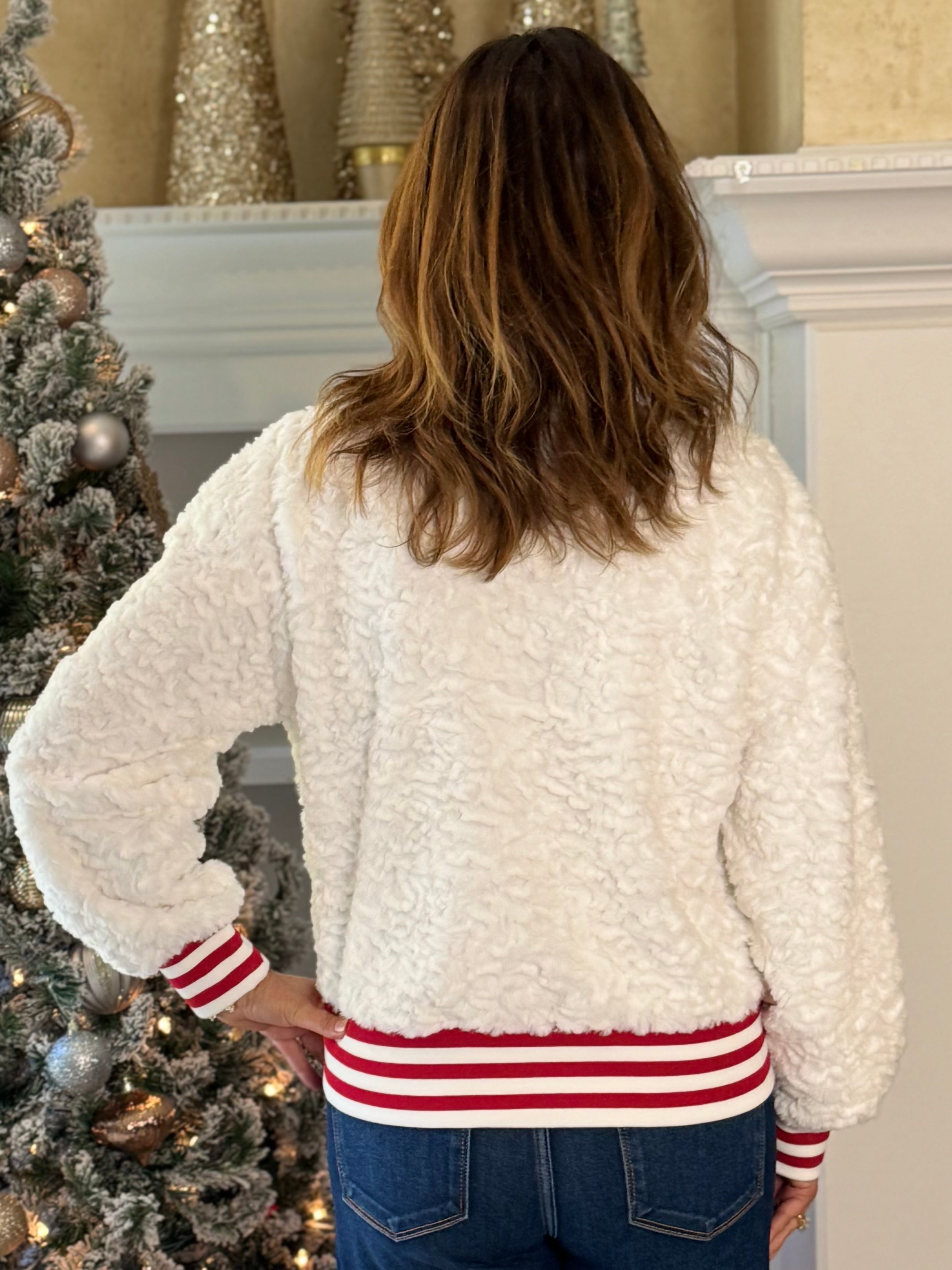 Santa Baby Embroidered Top