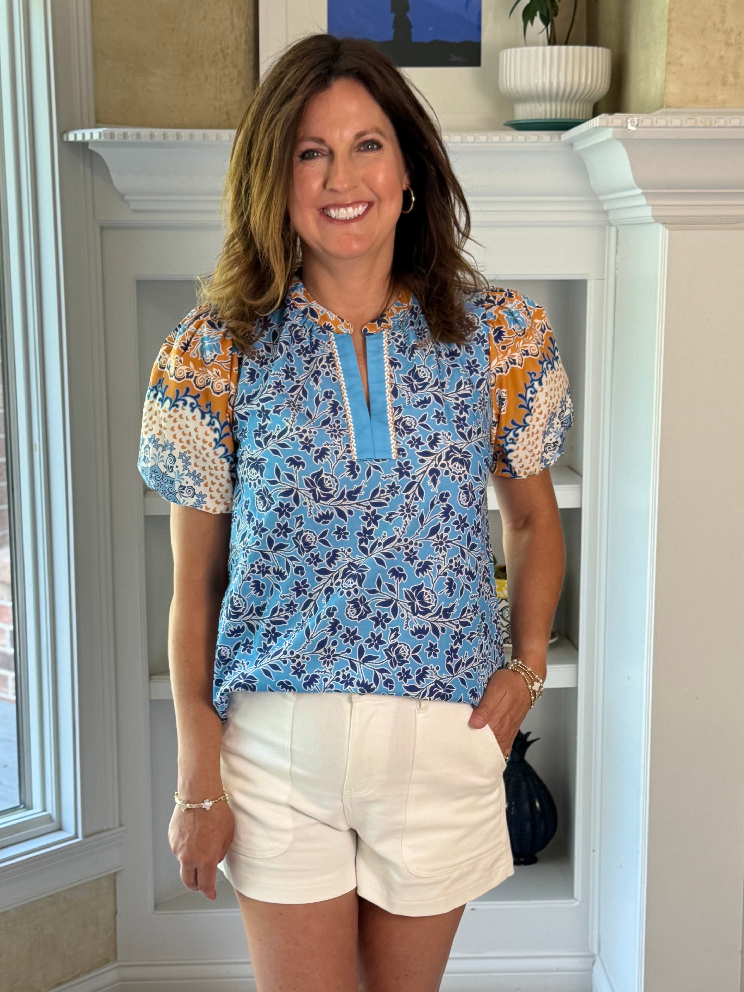 Current Air Floral Fusion Top