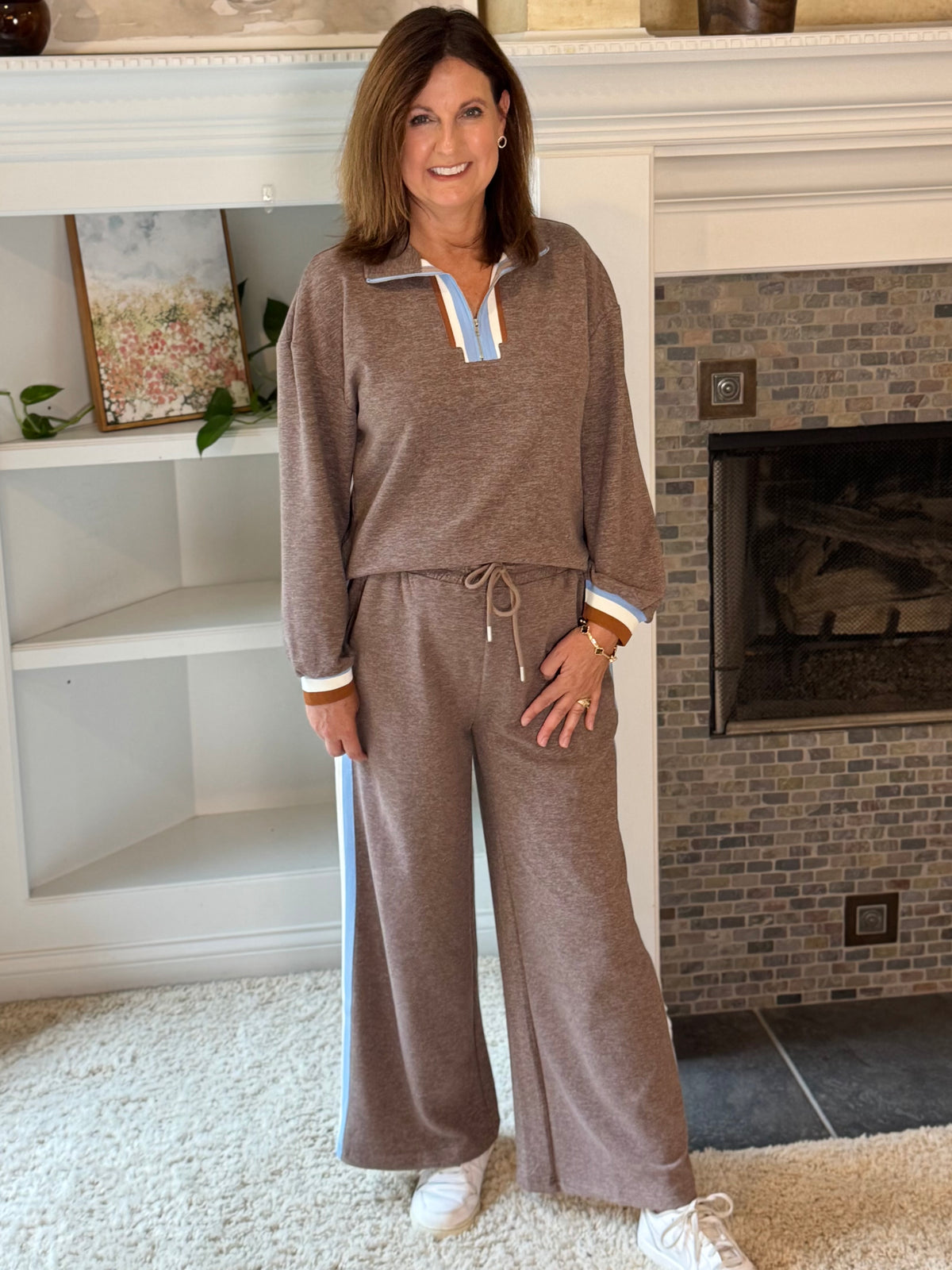 Weekend Chic Lounge Set - Brown