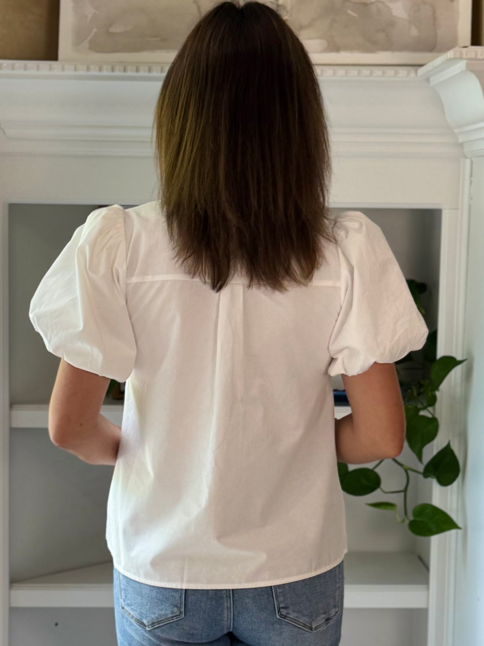 Terracotta Embroidered Top