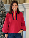 Crimson Icon Contrast Top