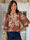 Café Contrast Top
