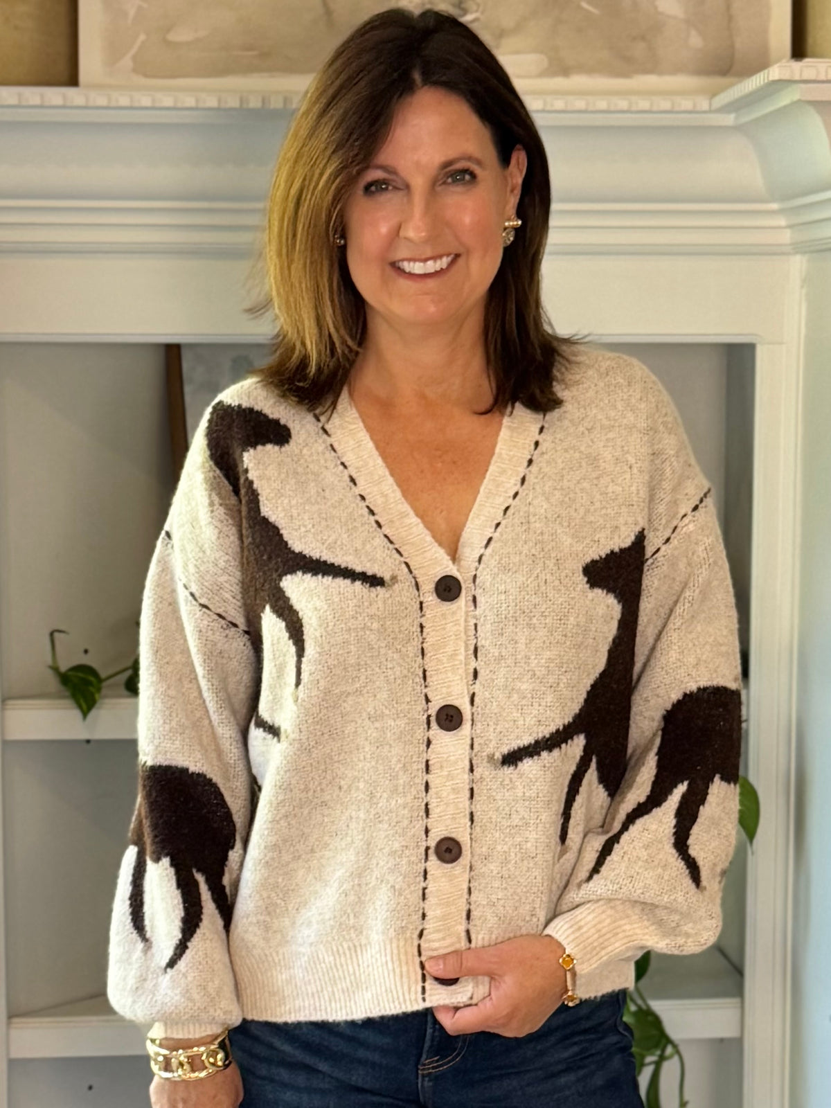 Equestrian Charm Cardigan