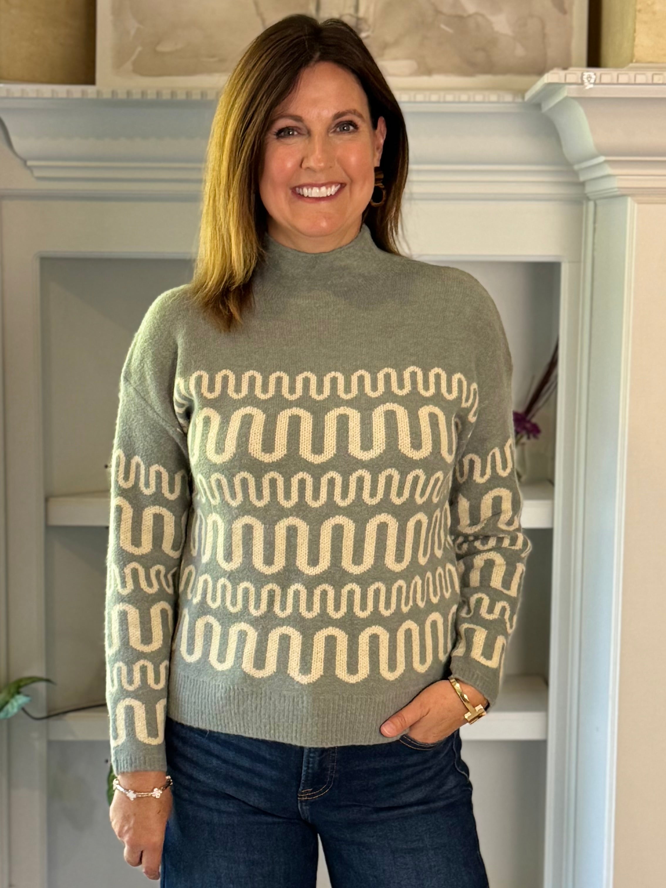 THML Tranquil Lines Sweater