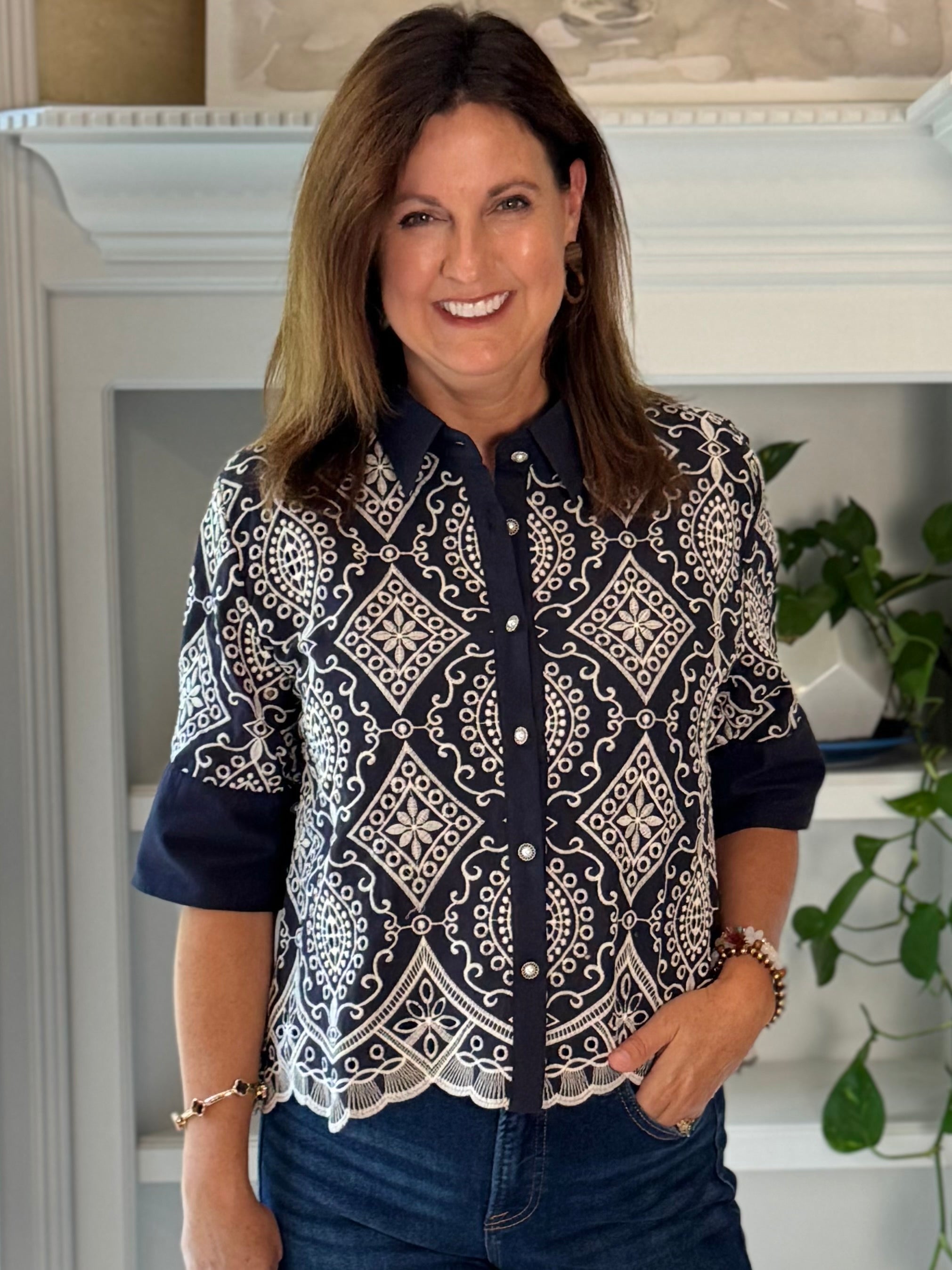 Moroccan Nights Embroidered Top