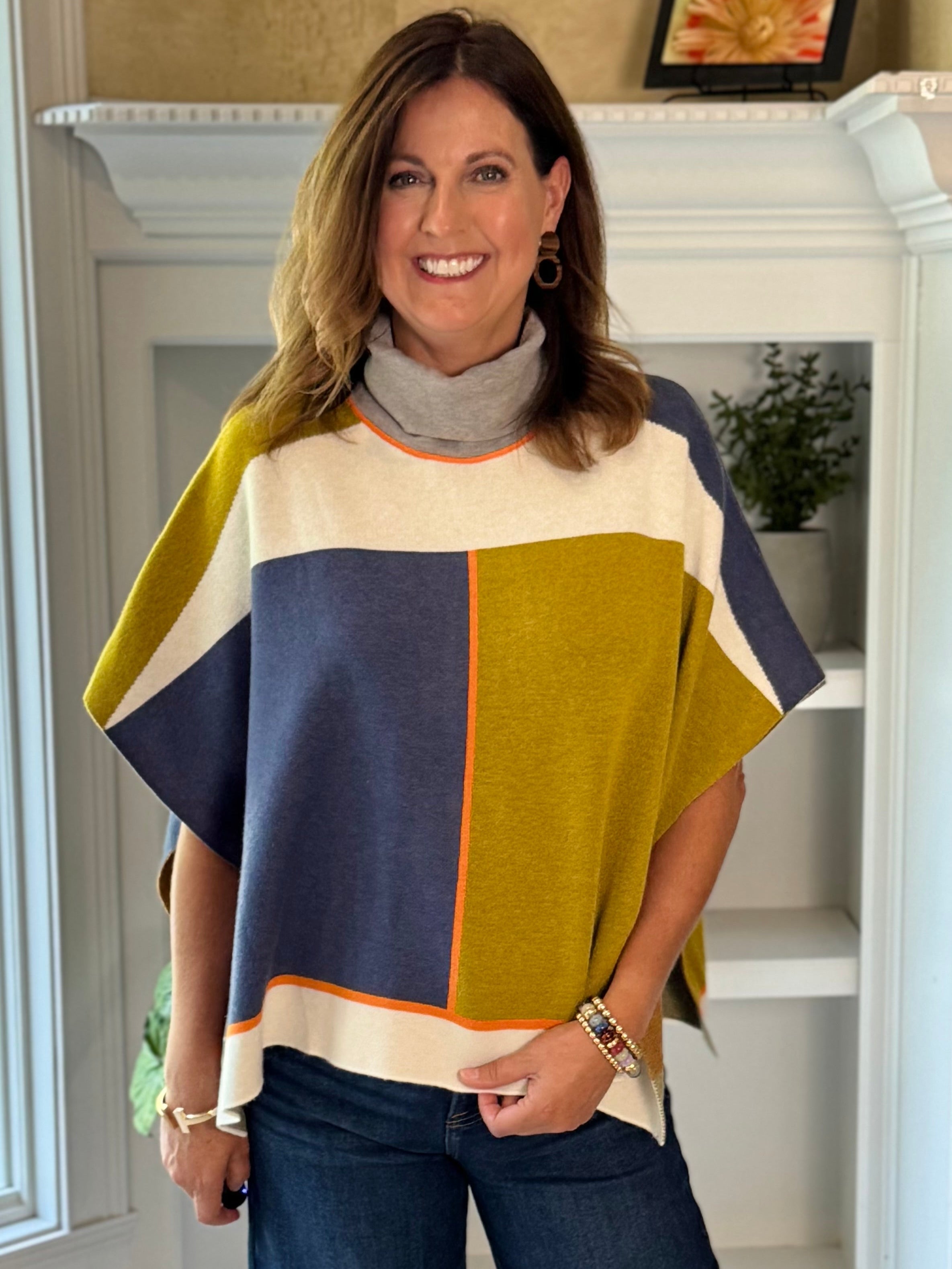 THML Colorblock Breeze Poncho