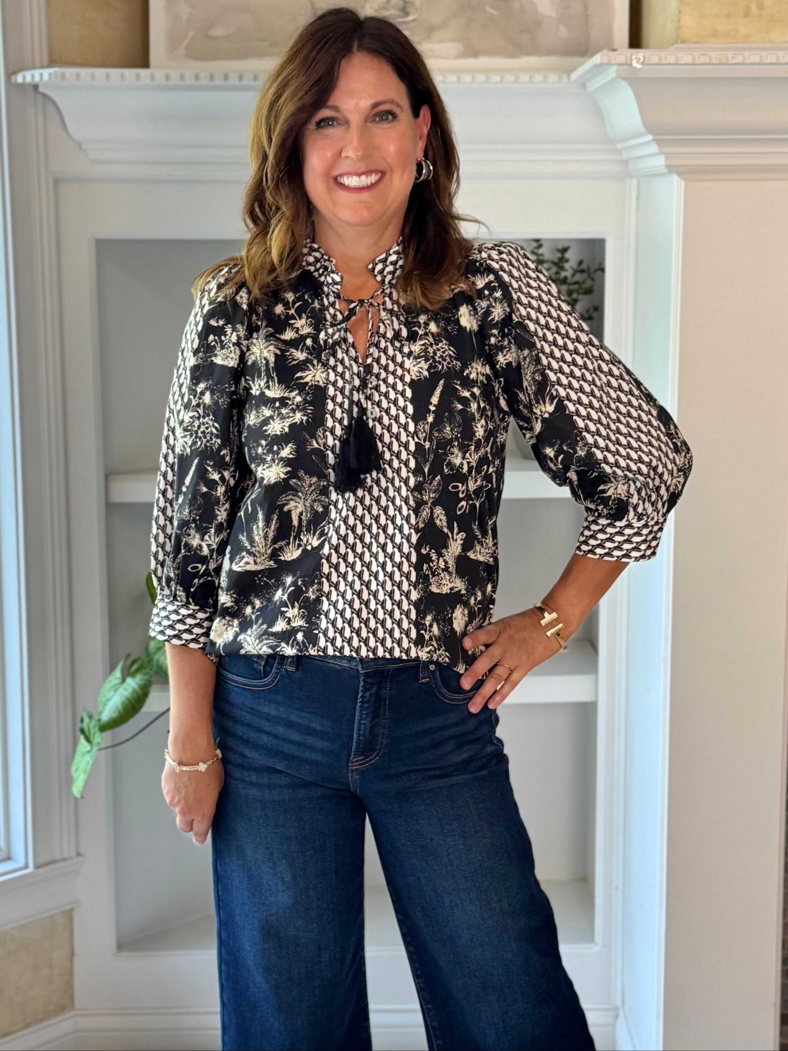 Dynamic Print Tassel Top