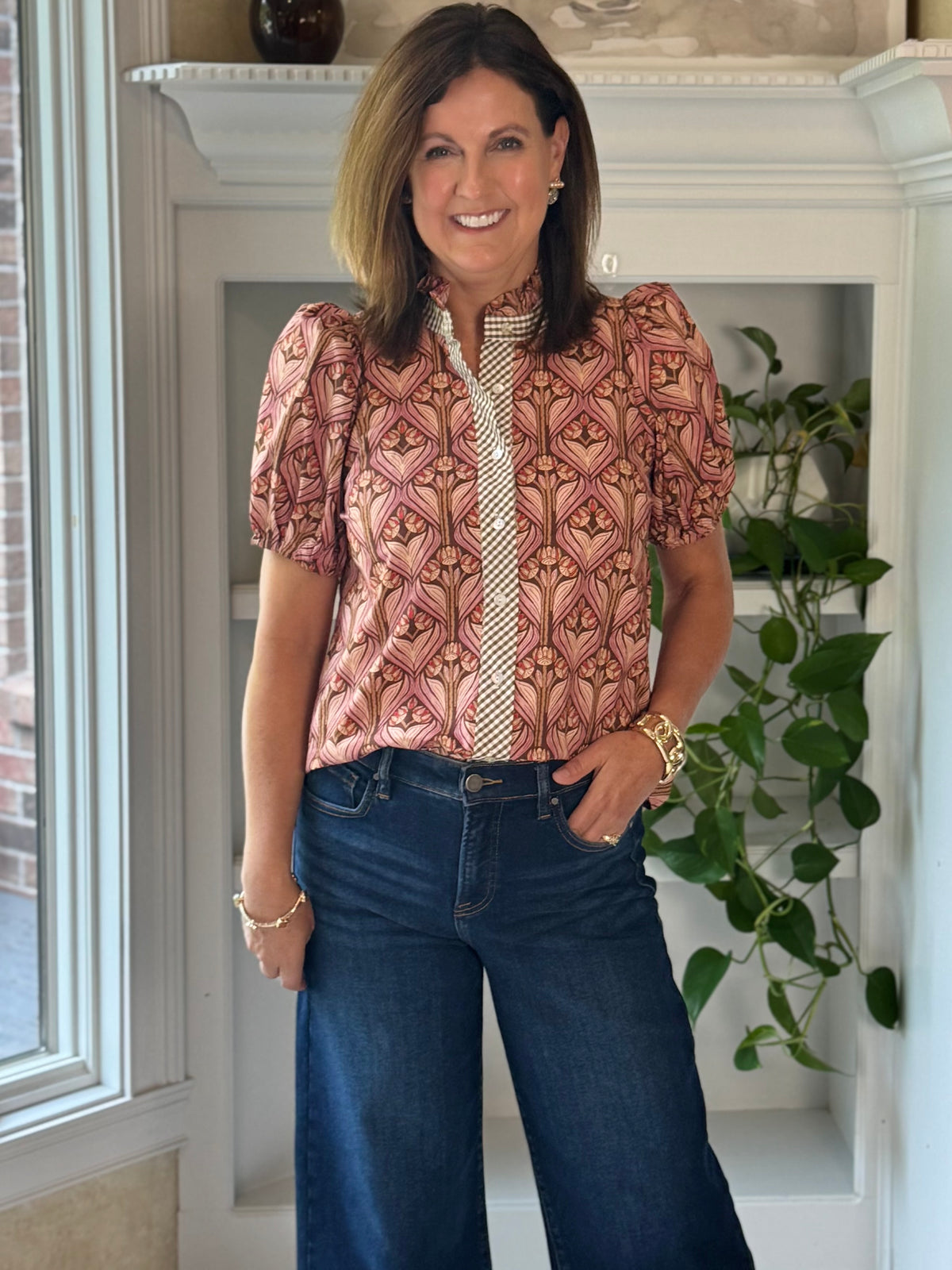Double Take Print Top