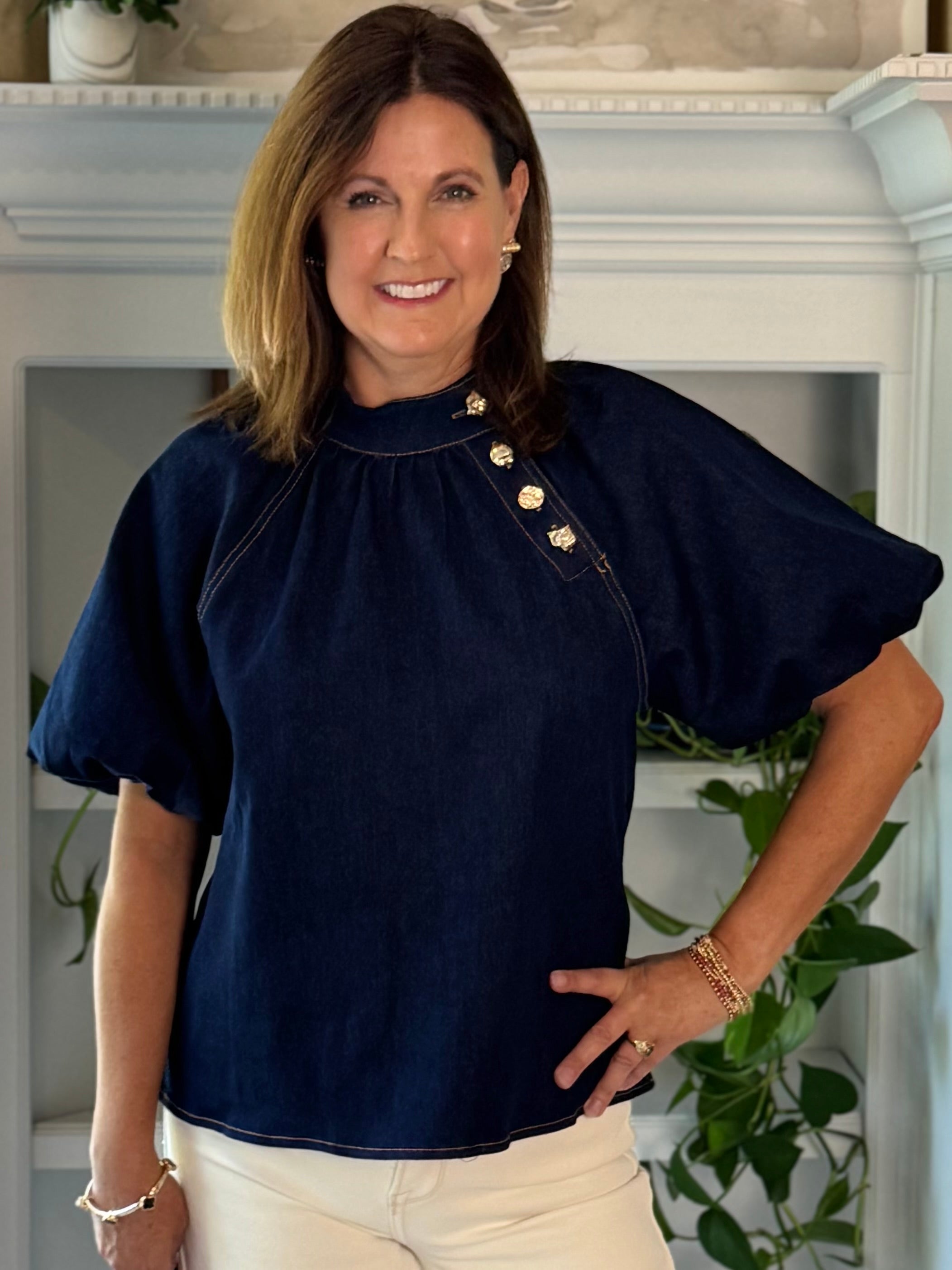 THML Signature Top - Luxe Denim