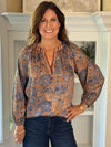 Current Air Copper Mist Blouse