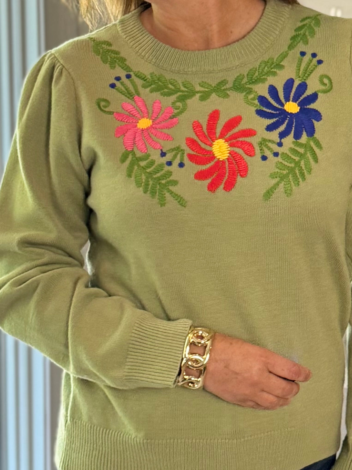 Joy in Color Embroidered Sweater