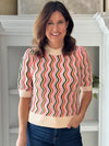 THML Candy Wave Knit Top