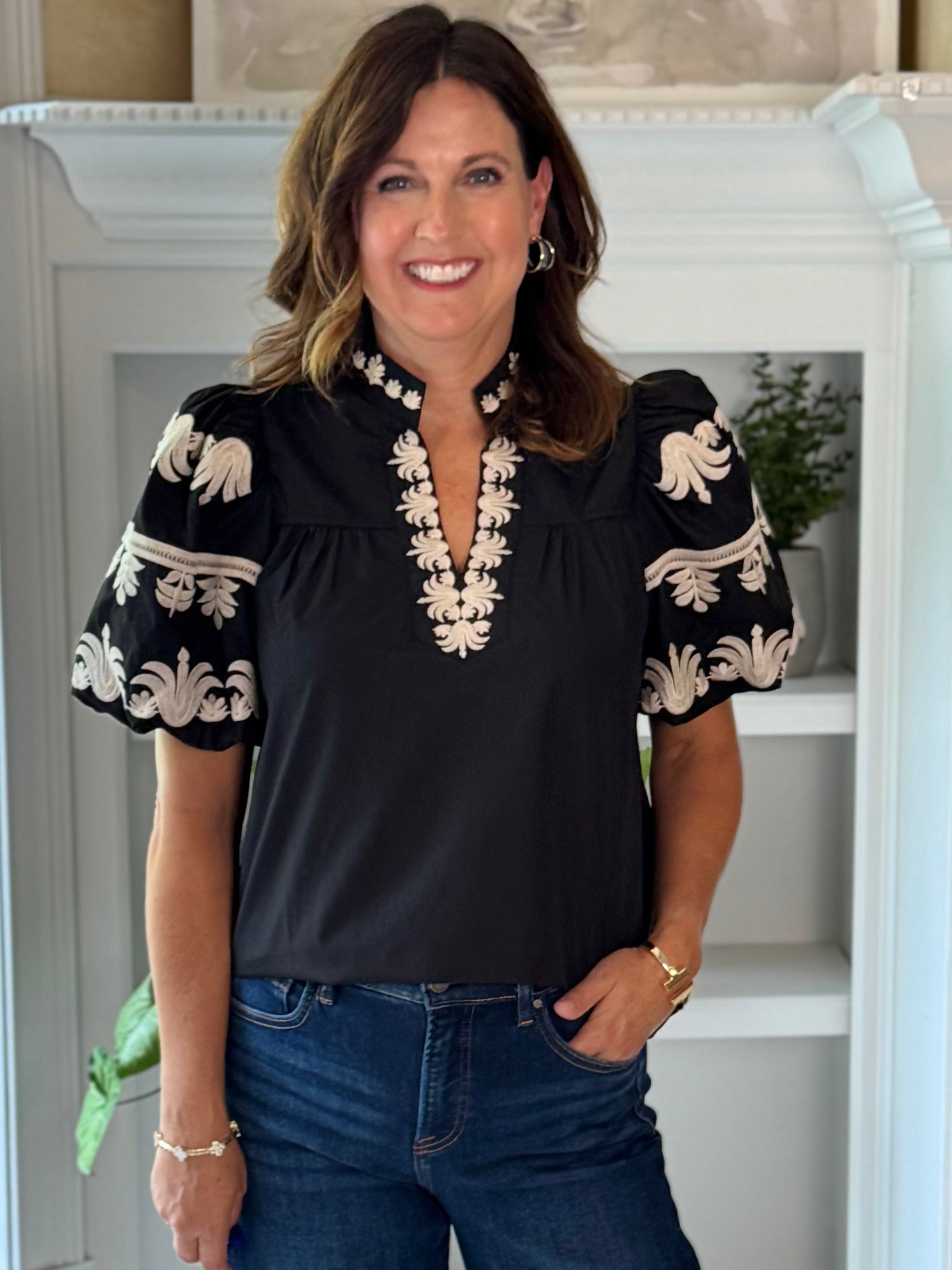 Nightfall Embroidered Blouse