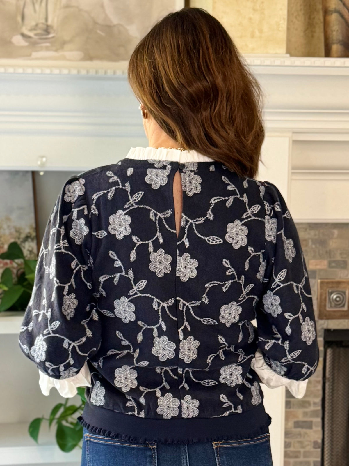 Floral Enchantment Embroidered Top