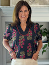 Painted Petal Floral Top