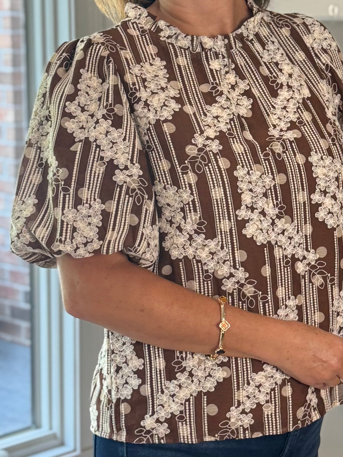 Floral Story Embroidered Top