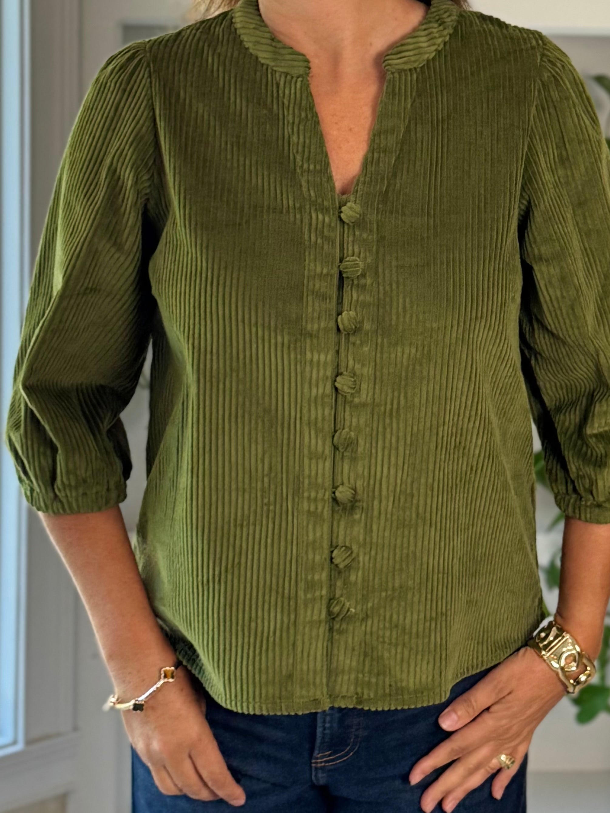 All About Olive Corduroy Top