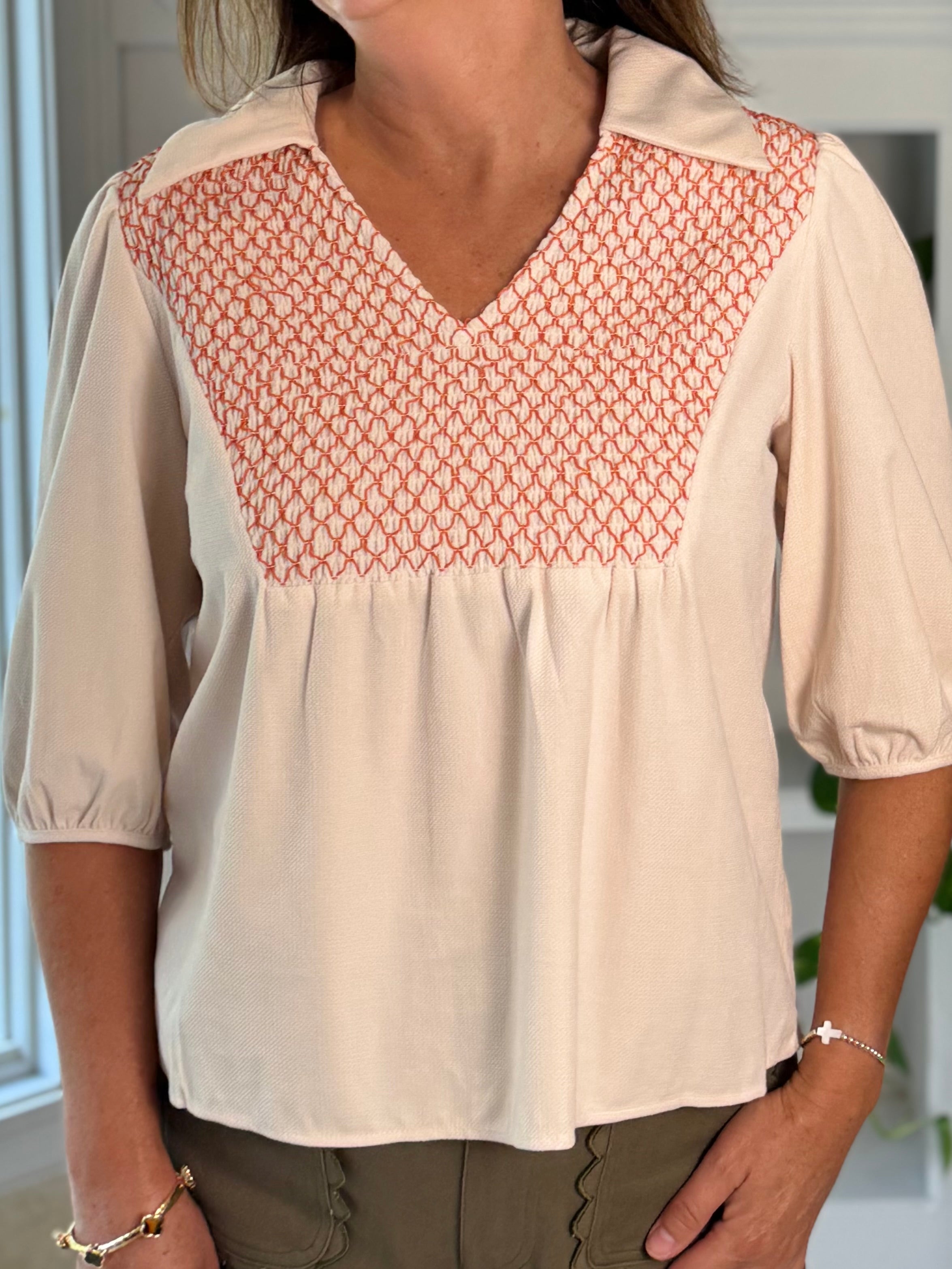 Sunset Stitch Top