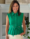 Emerald Elegance Sleeveless Top