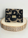 Quilted Card Holder - Leopard