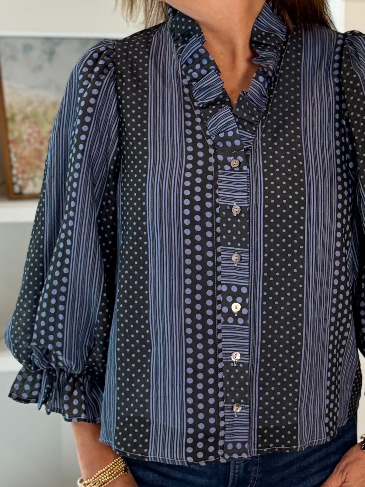 Different By Design Print Blouse
