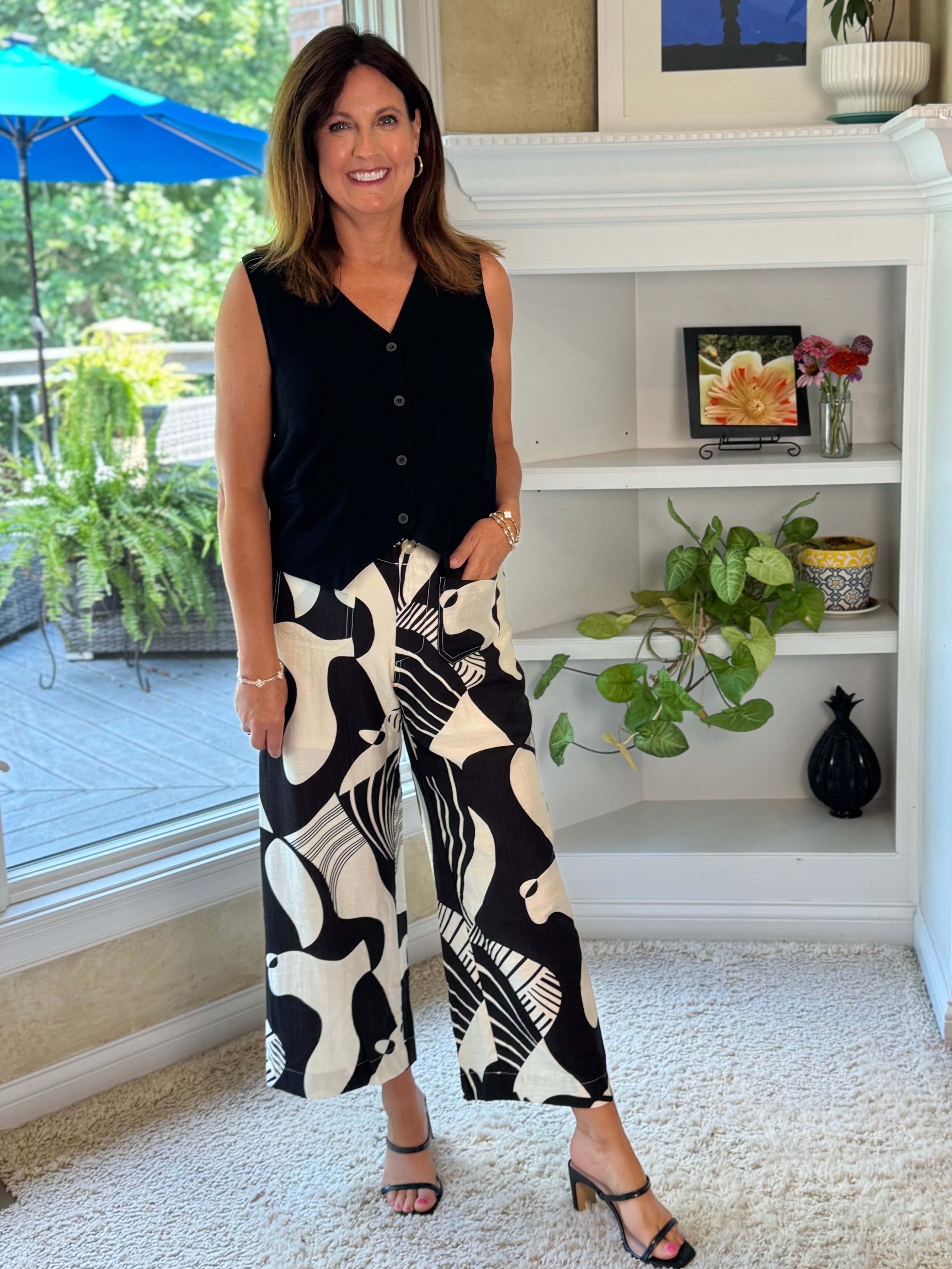 Ink & Ivory Wide Leg Pants