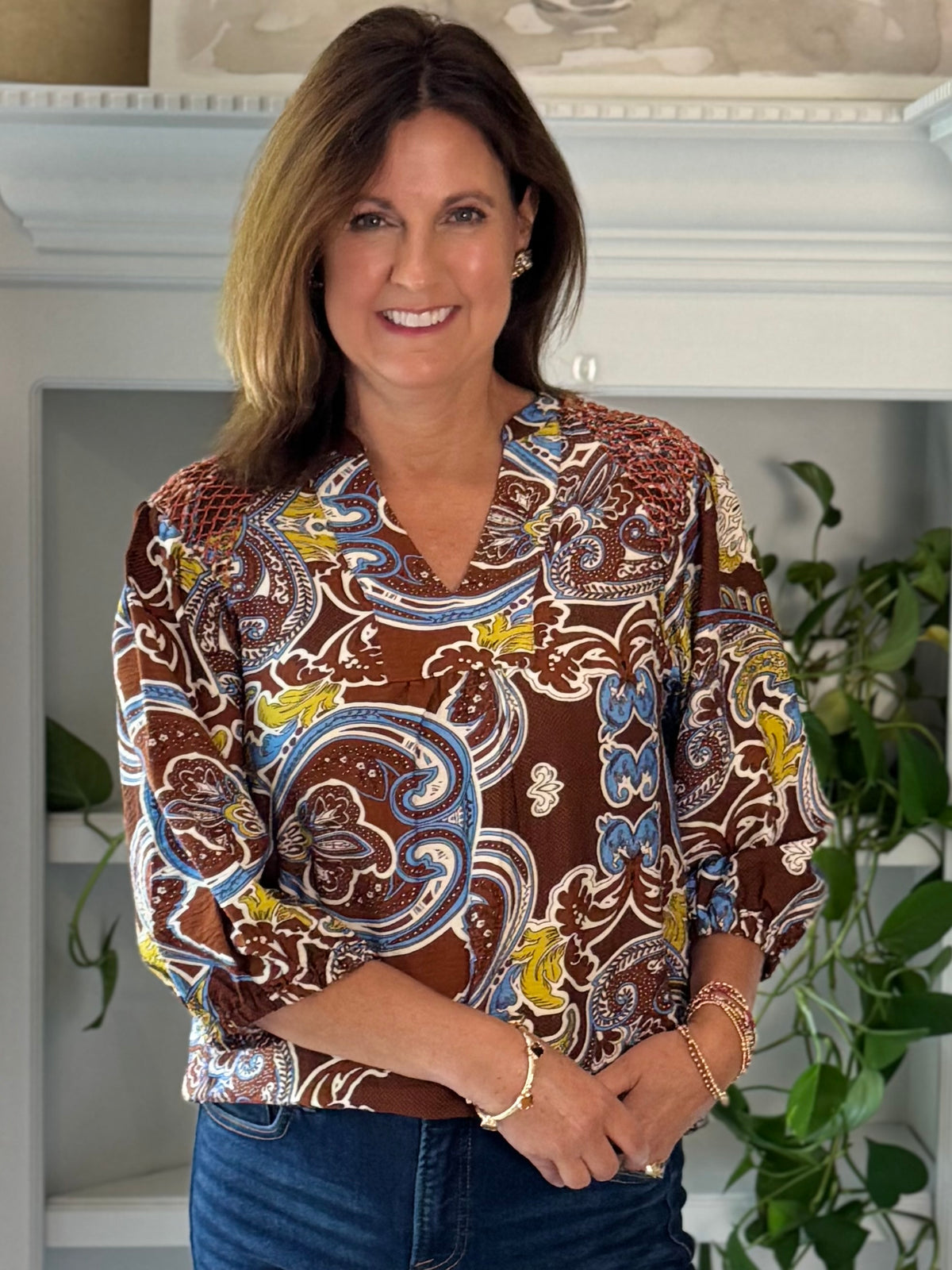 Paisley Please Print Top