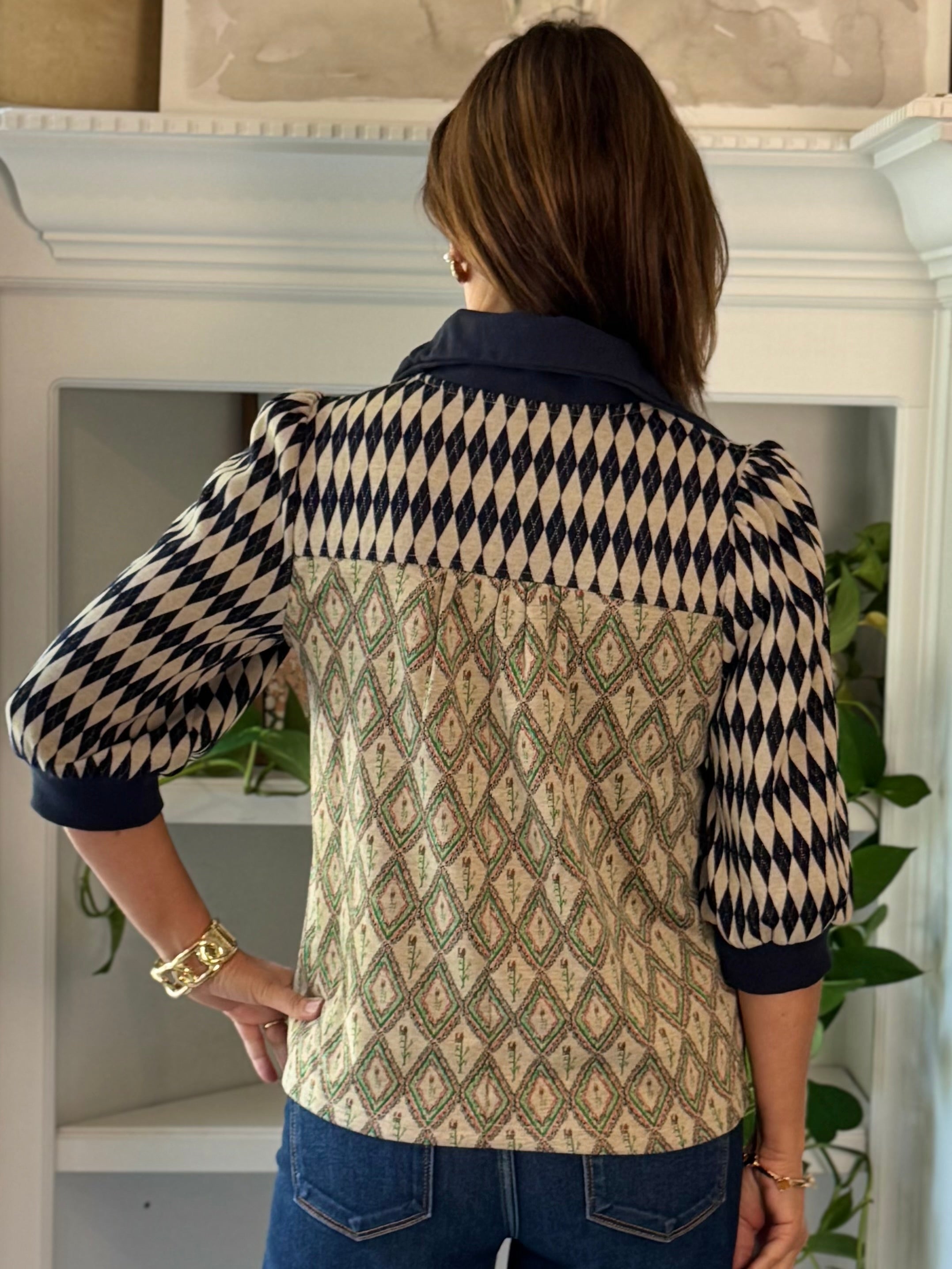 In the Mix Quarter-Zip Top