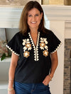 THML Wild Trails Embroidered Top