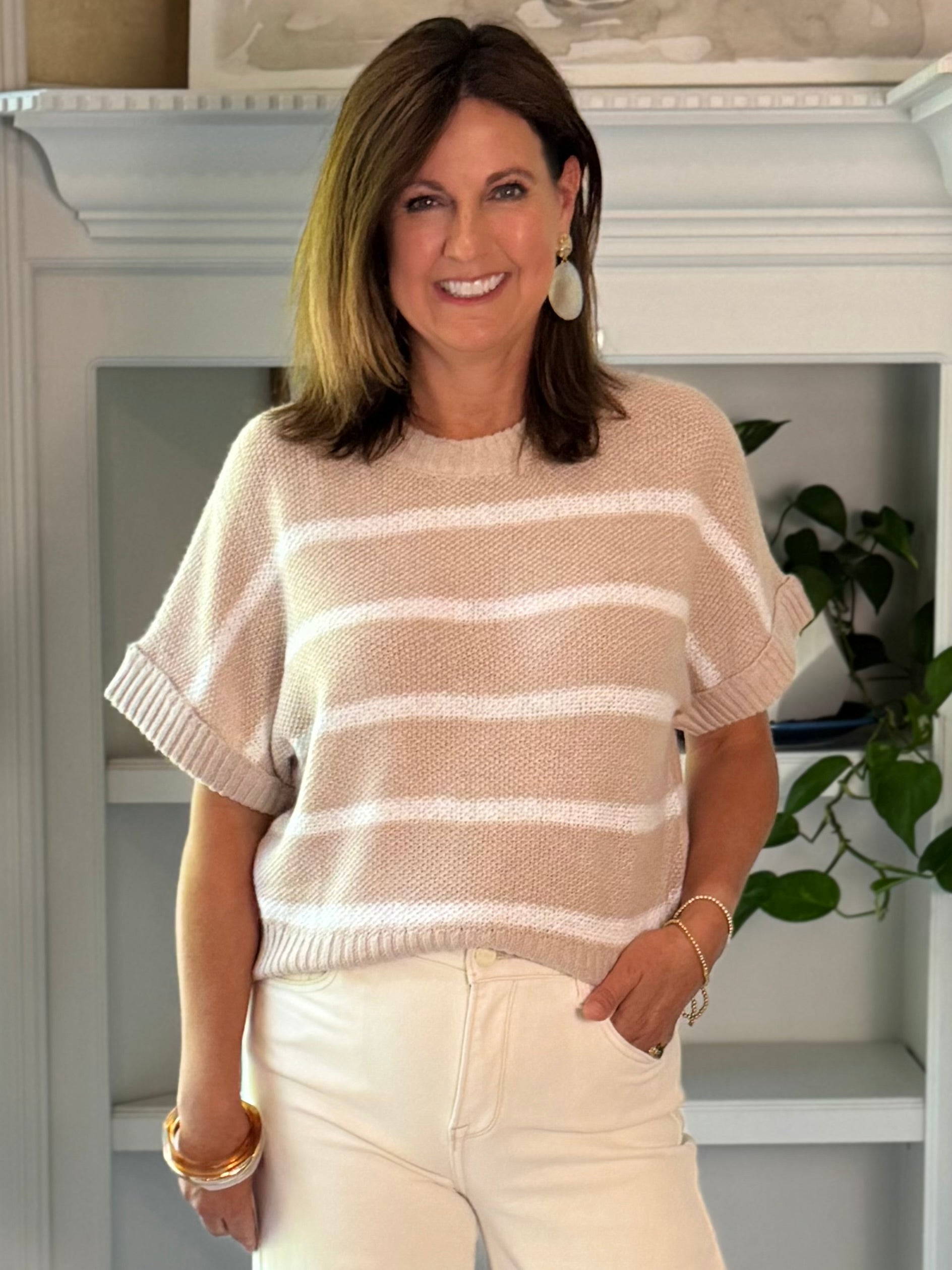 Effortless Striped Knit Top