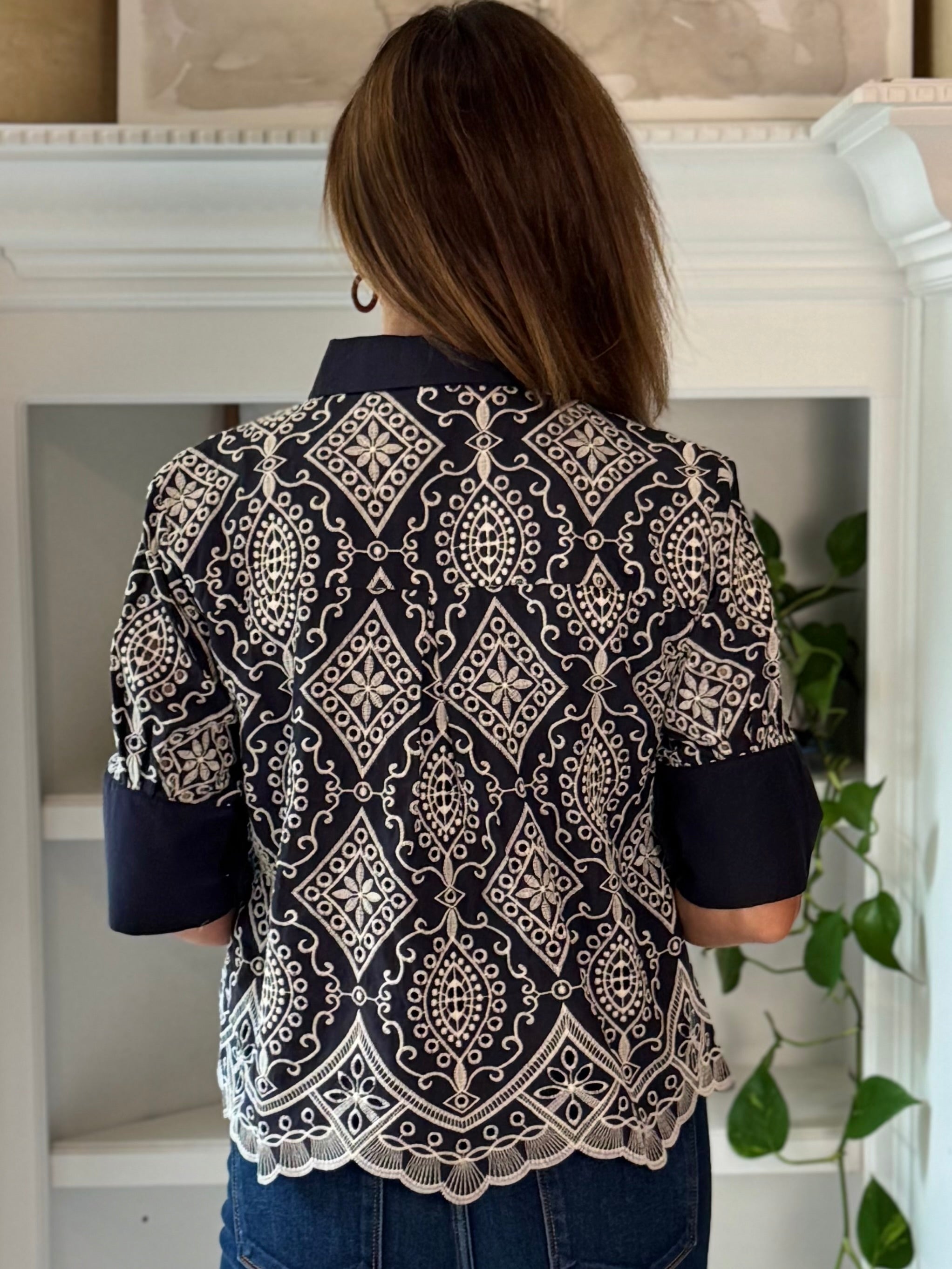 Moroccan Nights Embroidered Top