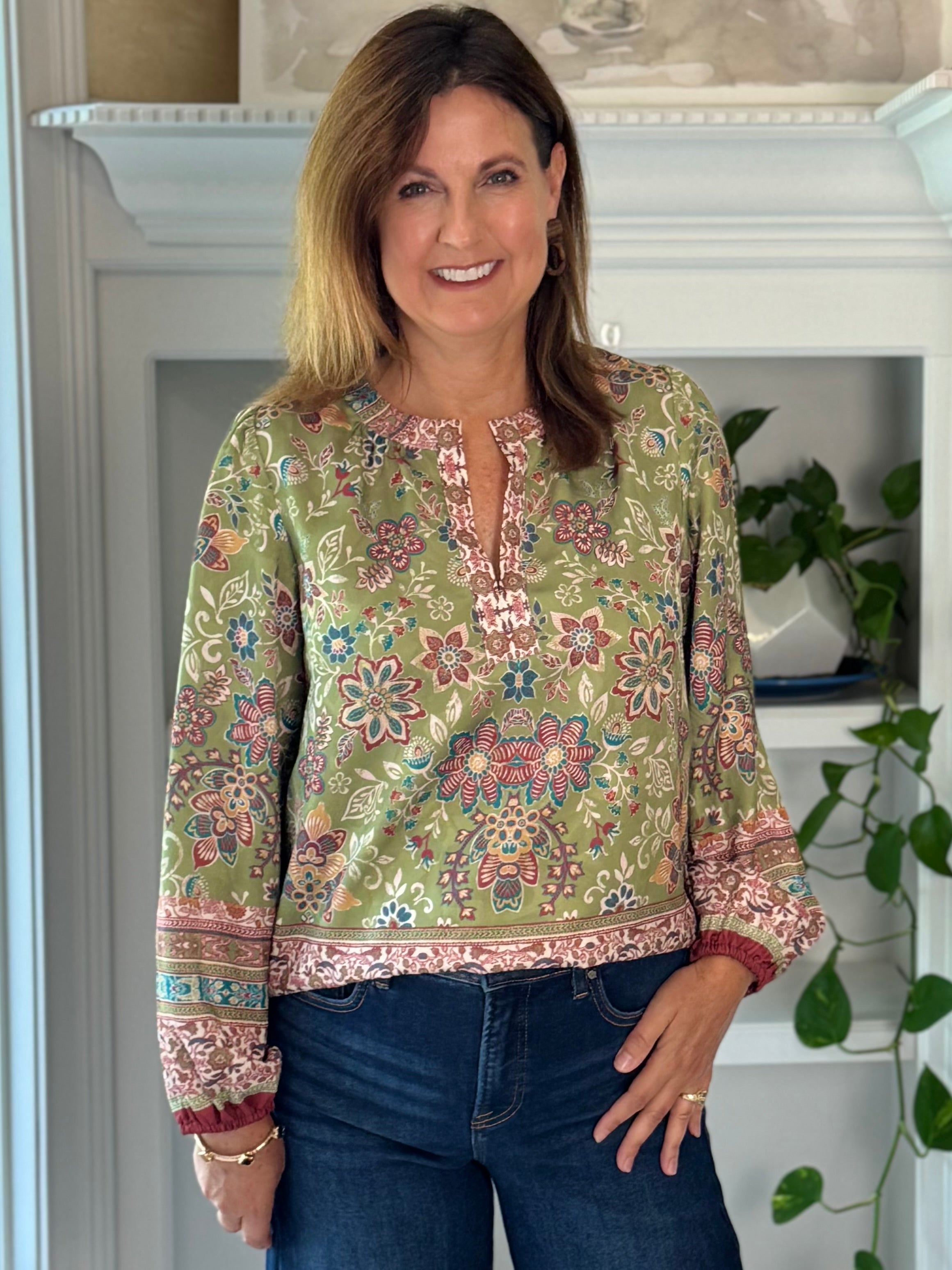 Current Air Painter's Garden Blouse