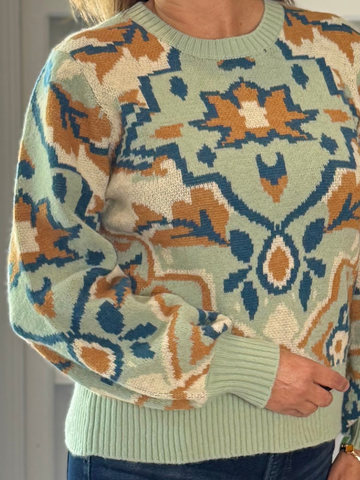 Inspired Design Print Sweater