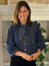 Denim With a Twist Tie Top