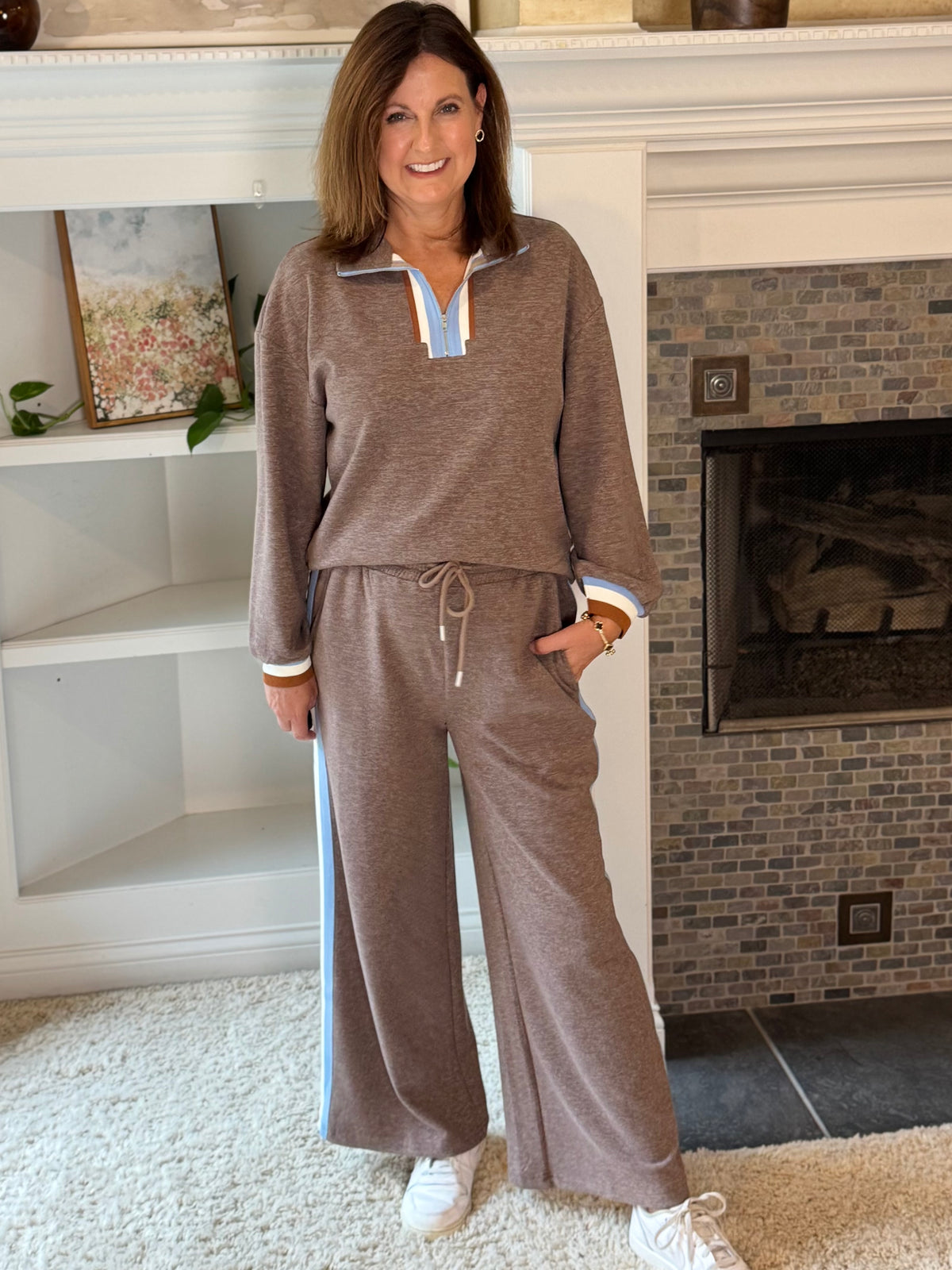 Weekend Chic Lounge Set - Brown