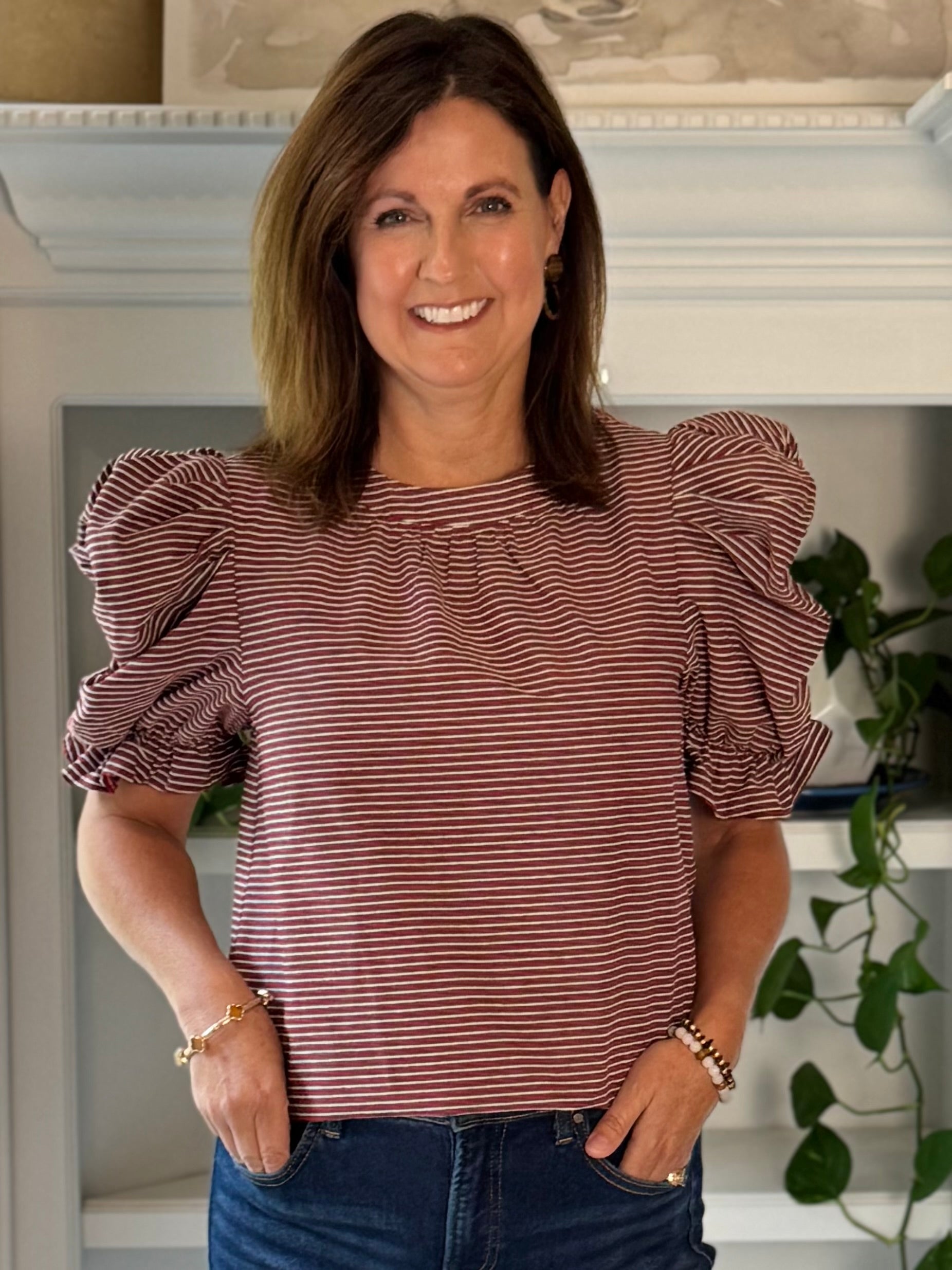 Stripe a Pose Top