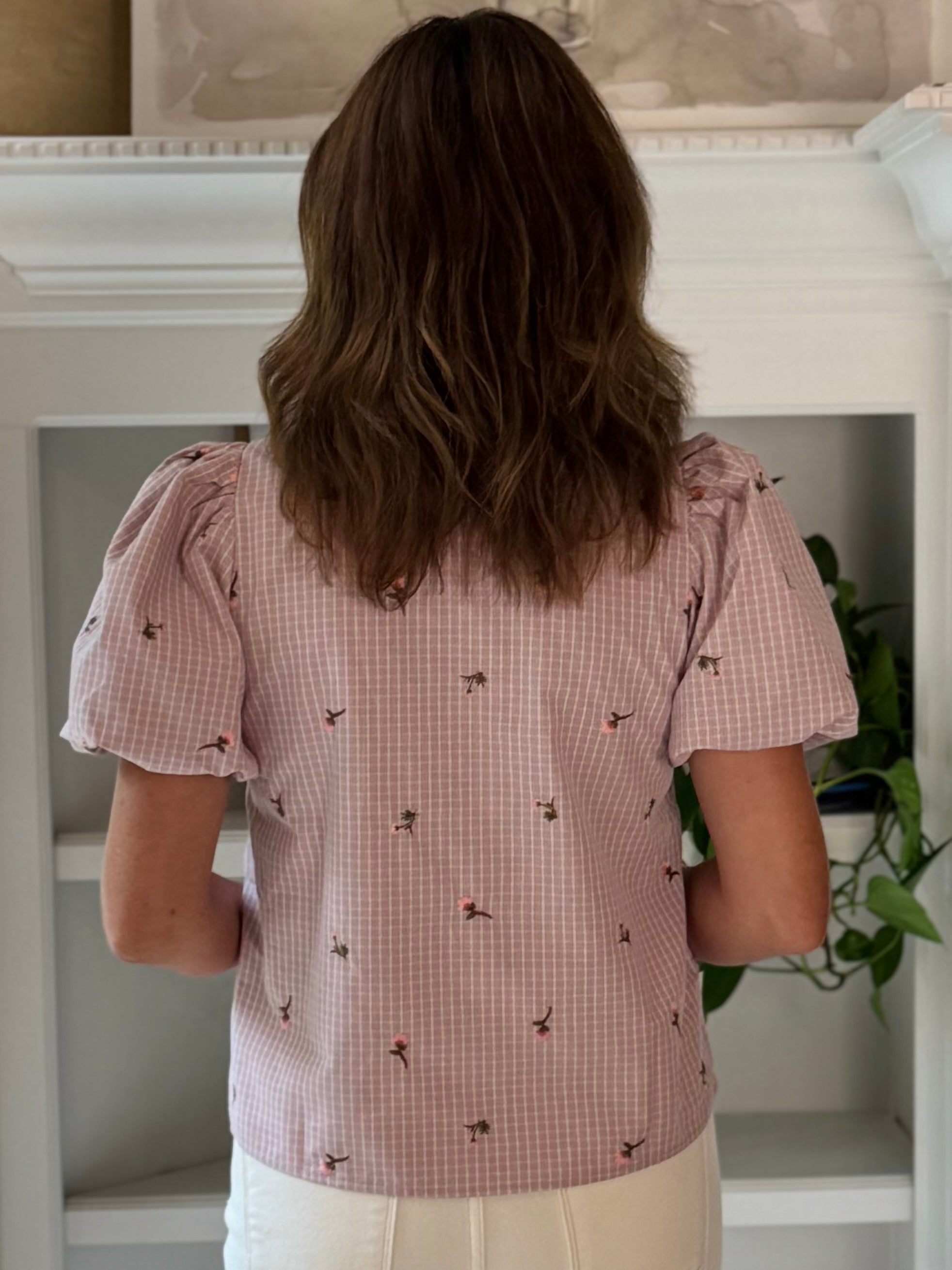 Savannah Embroidered Tie Top