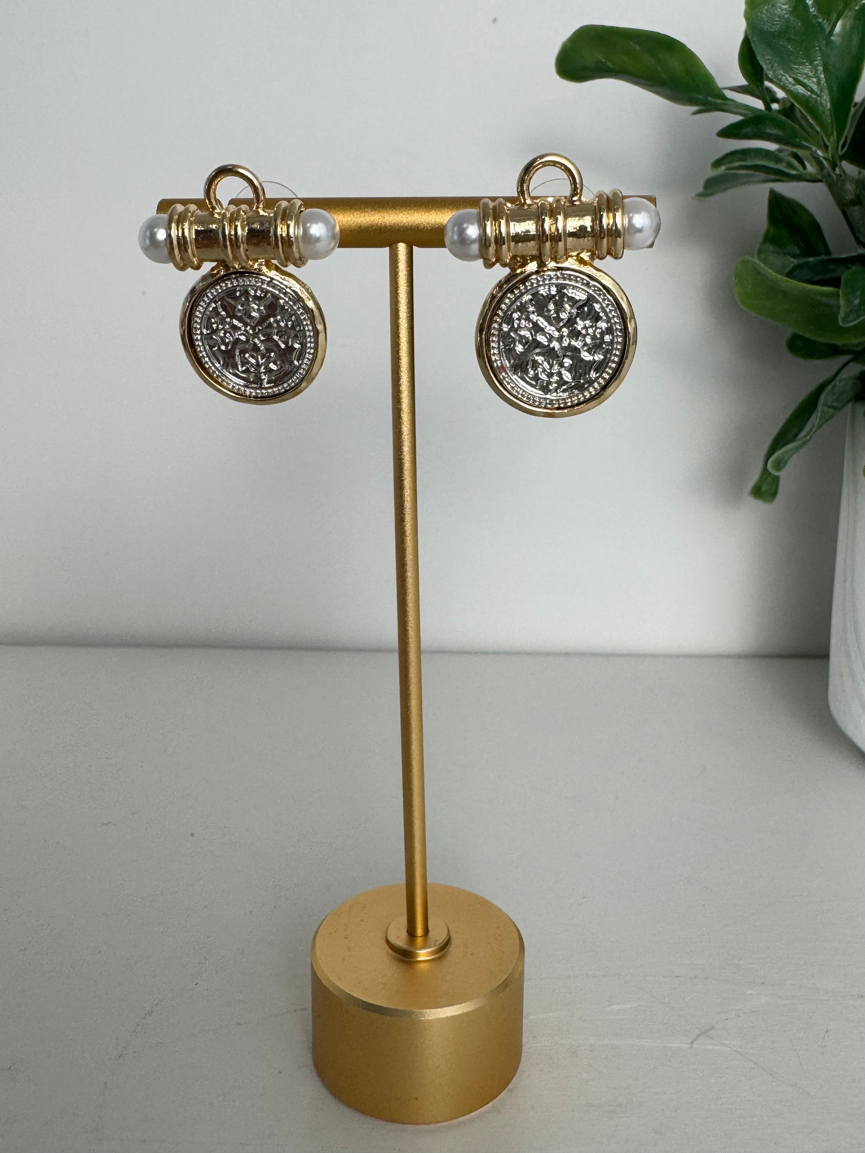 Found Treasure Coin Earrings